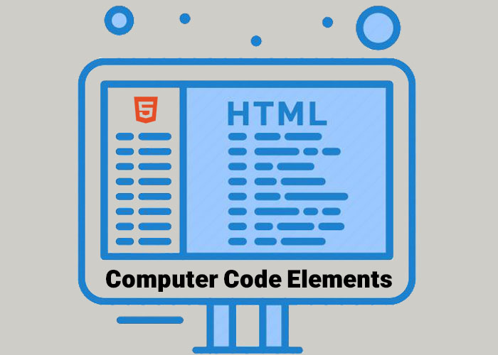 HTML Computer Code Elements - webprograming - html - Web Programing - HTML